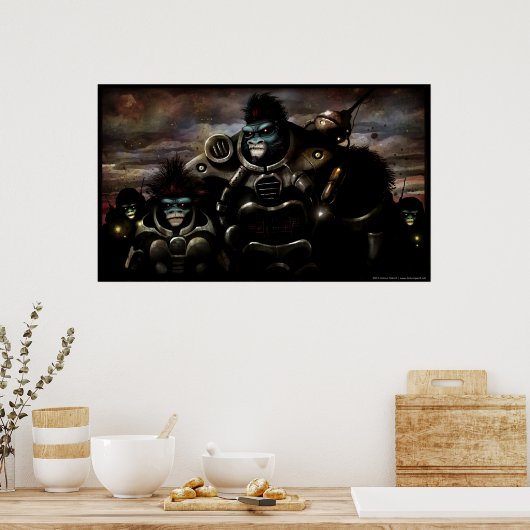 ゴリラ ポスター (キッチン)