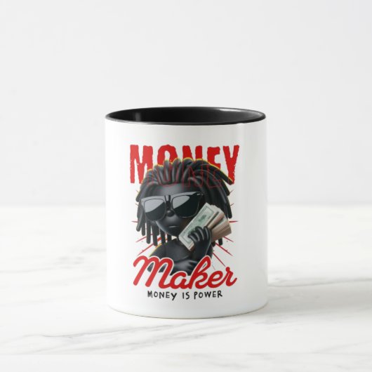 ゴリラ・マネーメーカー コーヒーマグ - アルファオフィスハッスル マグカップ (中央)