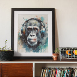 ゴリラ ミュージック ファクトリー ヘッドホン ポスター