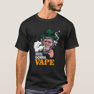 ゴリラ・モンキーが手に持つベーパーモダン Tシャツ