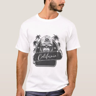 ゴリラ・モンキー・ラバー・カリフォルニア、ヴィンテージ、レトロ、 Tシャツ
