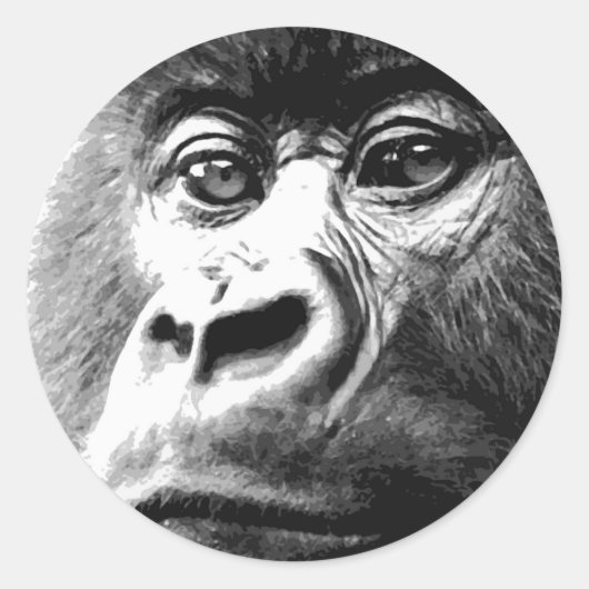 ゴリラ ラウンドシール (正面)