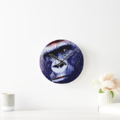 ゴリラ ラウンド壁時計 (ホーム)