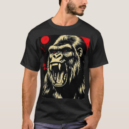 ゴリラ レトロ Tシャツ