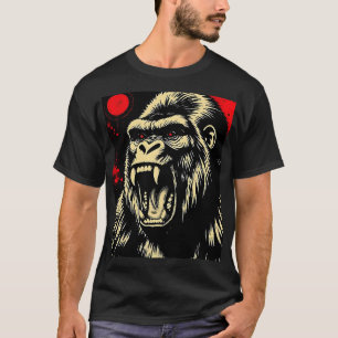 ゴリラ レトロ Tシャツ