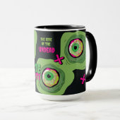 ゴリーシリーおもしろいゾンビアンチドートライズ完全に死んでいなオブ マグカップ (正面右)