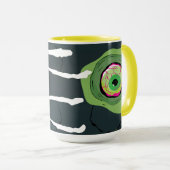 ゴリーシリーおもしろいゾンビ前に…傷ついた マグカップ (正面右)