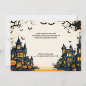 ゴリーシリーおもしろいハローウィンパーティ招待 招待状 (裏面)