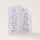 ゴリーティフローラミニ結婚式 プログラム (内部)