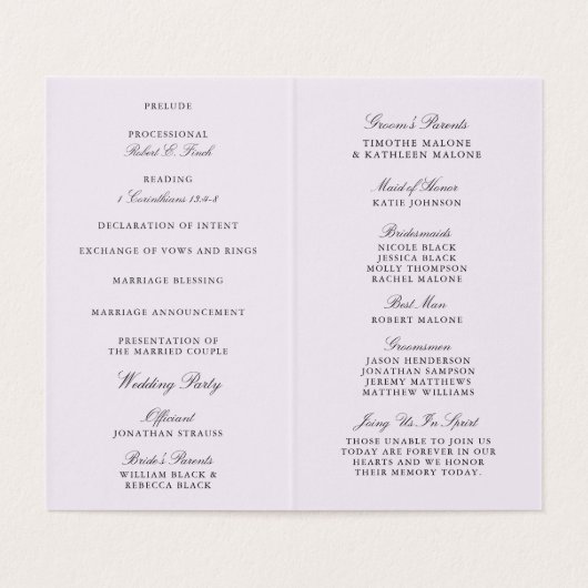 ゴリーティフローラミニ結婚式 プログラム (内部フラット)