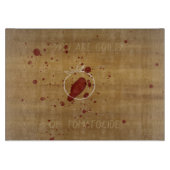 ゴリー殺害トマト犯罪シーンカスタム文字 カッティングボード (正面)