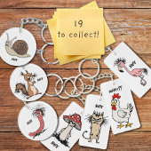 ゴリ怒ラスケッチ皮肉フレーズバッグチャーム キーホルダー