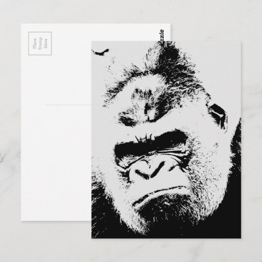 ゴリ怒ラ ポストカード (正面/裏面)