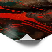 ゴリ芸術的ラポートレート鮮やか油彩画 ポスター (コーナー)