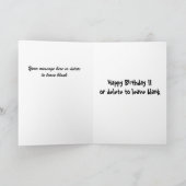 ゴルおもしろいフカード – ツーアンダー カード (内部)