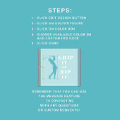 ゴルおもしろいフユーモアのあるグリップウォンズティール(緑がかった色)カスタム ゴルフタオル