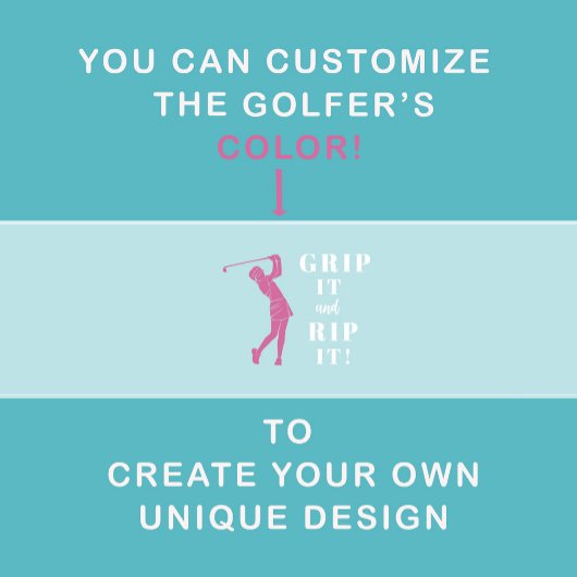 ゴルおもしろいフユーモアのあるグリップウォンズティール（緑がかった色）カスタム ゴルフタオル