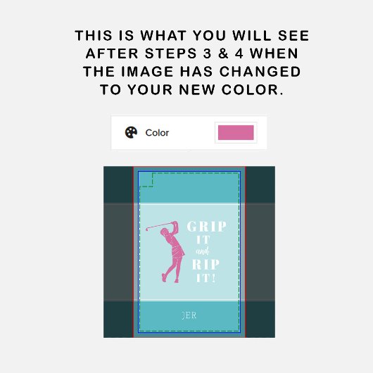 ゴルおもしろいフユーモアのあるグリップウォンズティール（緑がかった色）カスタム ゴルフタオル