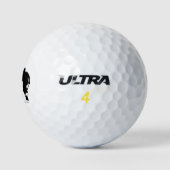 ゴルおもしろいフ伝説のストーリー一つの穴 ゴルフボール (ロゴ)