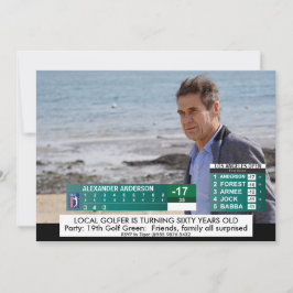 ゴルおもしろいフ ️ニュース♂第40期第50期男子誕生日 招待状