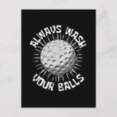 ゴルおもしろいフ ポストカード (正面)