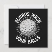 ゴルおもしろいフ 招待状 (裏面)