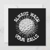 ゴルおもしろいフ 招待状 (正面)