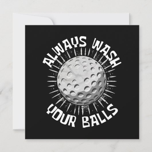 ゴルおもしろいフ 招待状 (正面)