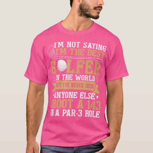 ゴルおもしろいフ Tシャツ (正面)