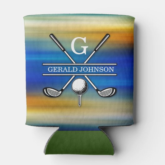 ゴルエレガントカスタマイズフモノグラムデザイン 缶クーラー (裏面)