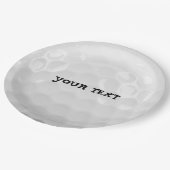 ゴルカスタマイズフボールプレート ペーパープレート (アングル)