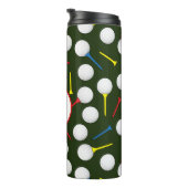 ゴルカラフルフパターン（の模様が）あるモノグラム タンブラー (回転右)