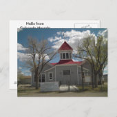 ゴルコンダ・ネバダの古い学校舎のはがき ポストカード (正面/裏面)