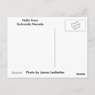 ゴルコンダ・ネバダの古い学校舎のはがき ポストカード