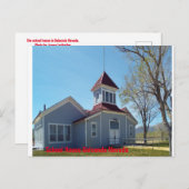 ゴルコンダ・ネバダの学校舎のはがき。 ポストカード (正面/裏面)