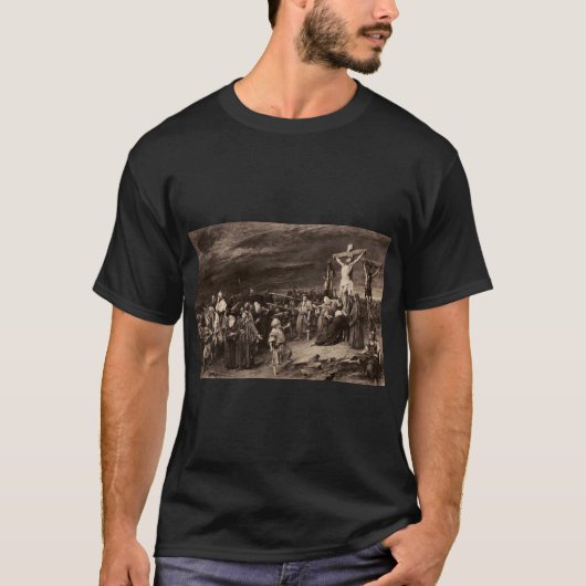 ゴルゴタのサイトとイエス・バイムンカシー Tシャツ (正面)
