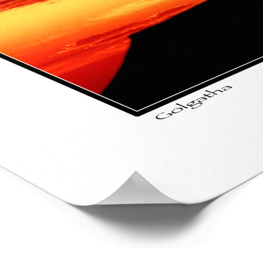 ゴルゴタの3つの十字架 – 彼は立ち上がった！ ポスター (角)