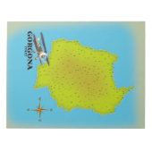 ゴルゴナイタリアの地図と旅行のポスター。 ノートパッド (正面)