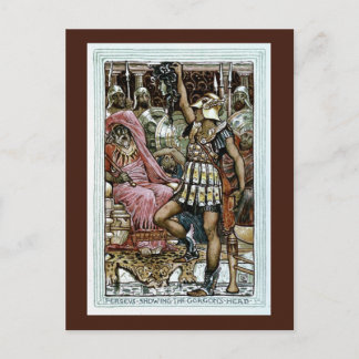 . .ゴルゴンの頭を見せるペルセウス ポストカード