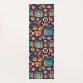 ゴルゴンレトロカラフルパタパーソナライズされたーン ヨガマット (裏面)