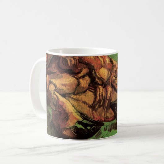 ゴルゴーによる甲殻を背にしたカニ コーヒーマグカップ (正面左)