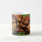 ゴルゴーによる甲殻を背にしたカニ コーヒーマグカップ (中央)
