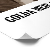 ゴルダミール私は時計の引用文を管理しなければならない ポスター (角)