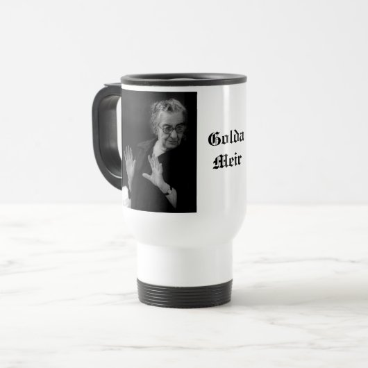 ゴルダ・メイア、イスラエルの総理大臣 トラベルマグ (正面左)