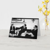 ゴルダ・メイア、ニクソン大統領、及びヘンリー・キッシンジャー カード (黄色い花)