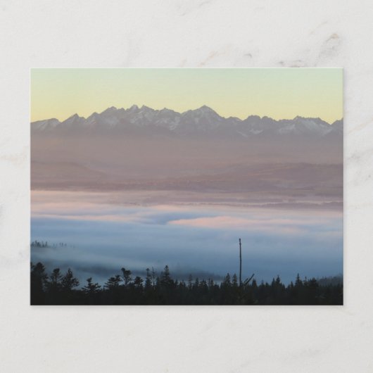 ゴルチェからのタトラスビュー ポストカード (正面)