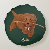 ゴルディドゥードル ラウンドクッション (裏面)