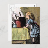 ゴルディロックスが食料ヴィンテージイラストレーション ポストカード (正面/裏面)