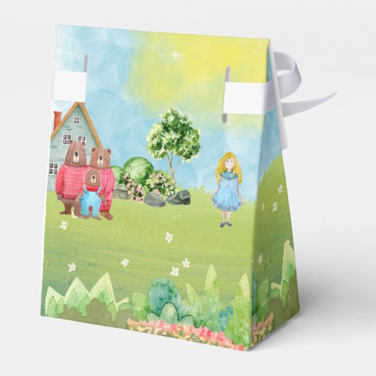 ゴルディロックスとスリーベアーズ誕生日ギフトボックス フェイバーボックス (裏面サイド)