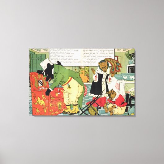 ゴルディロックスと三頭のクマ キャンバスプリント (正面)